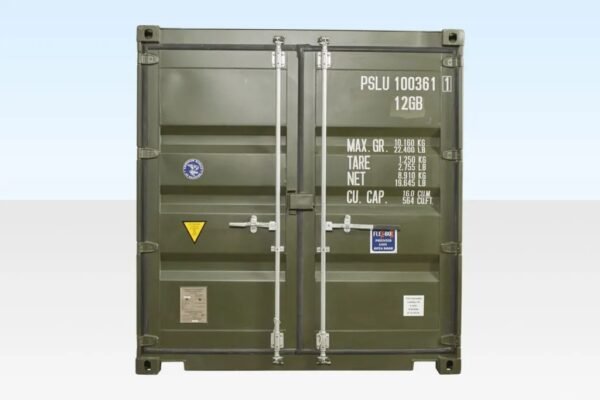 10ft x 8ft Shipping Container (One Trip) Green (RAL 6007)
